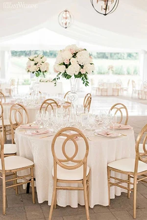 round table for reception