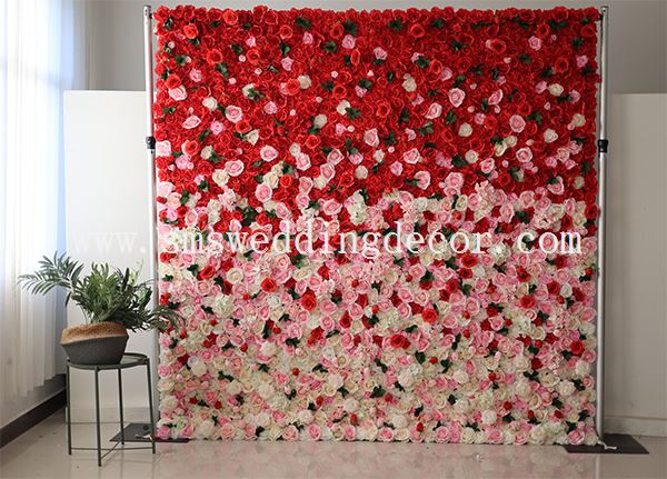 red rose flower wall backdrop