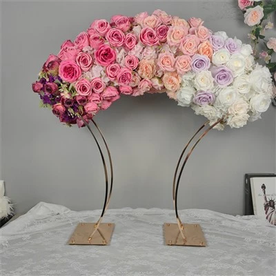 Gradient Rose Floral Runner lillede sokli jaoks